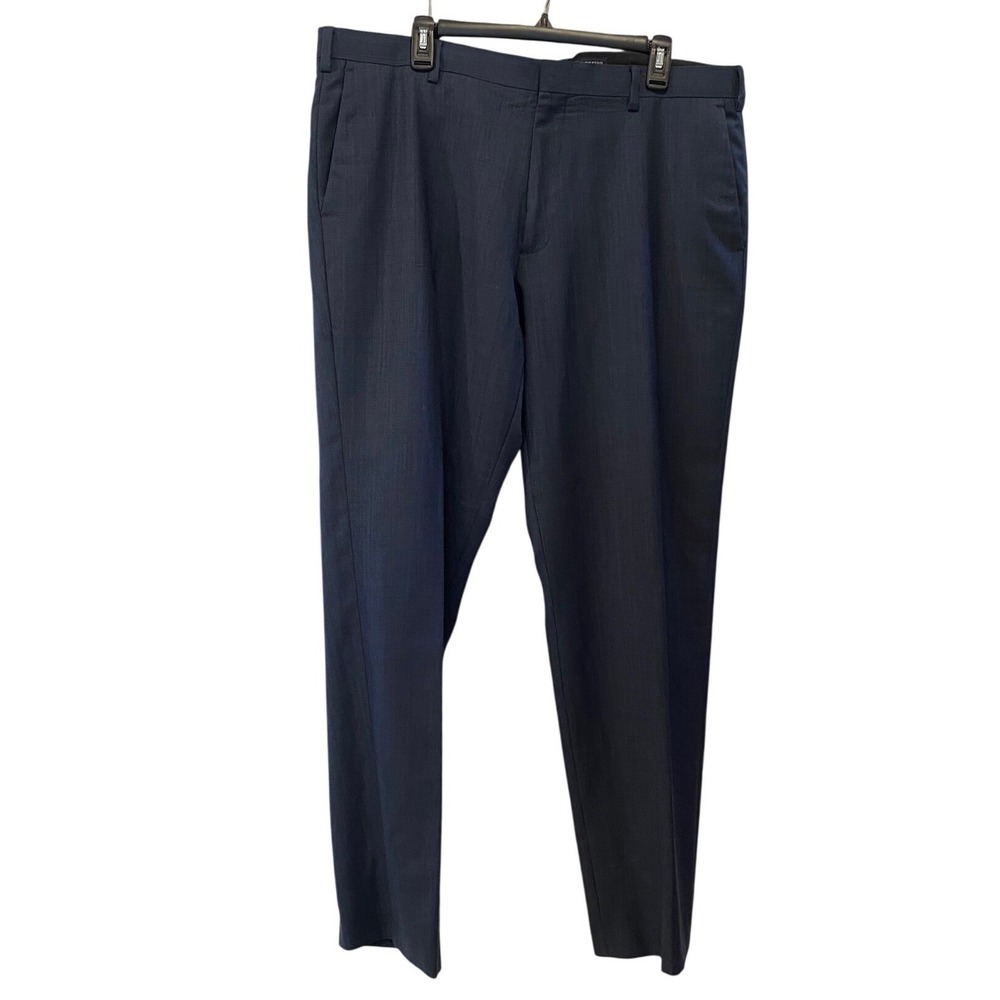 J.Crew Thompson Slim Fit Navy Blue Textured Dress Pants Mens 38x32 Slacks‎